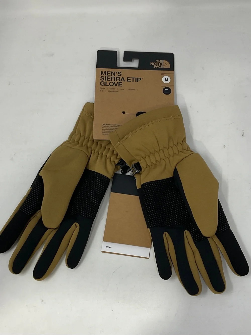 The North Face Men's Sierra Etip Gloves - Tan and Black